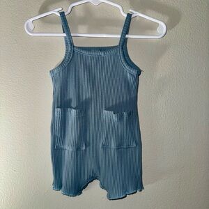 Little One Shop Baby Summer Blue Short Sleeveless Romper